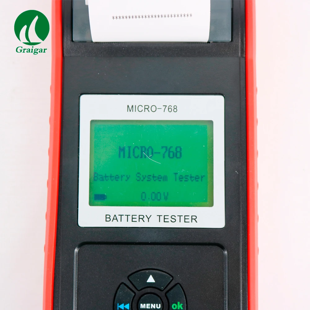 Free shipping Car Battery tester with printer MICRO-768A auto battery | Инструменты