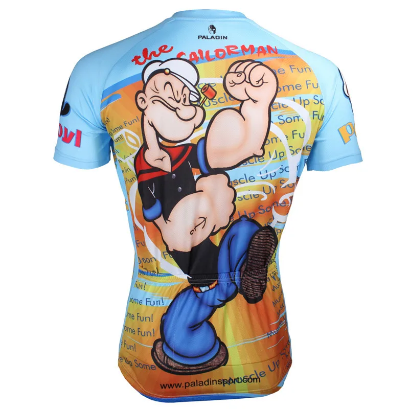 Popeye Ciclismo Jersey Ciclismo ropa de verano de carreras de bicicleta Deporte Tops Jersey de Ciclismo de manga corta traje de ropa de Ciclismo