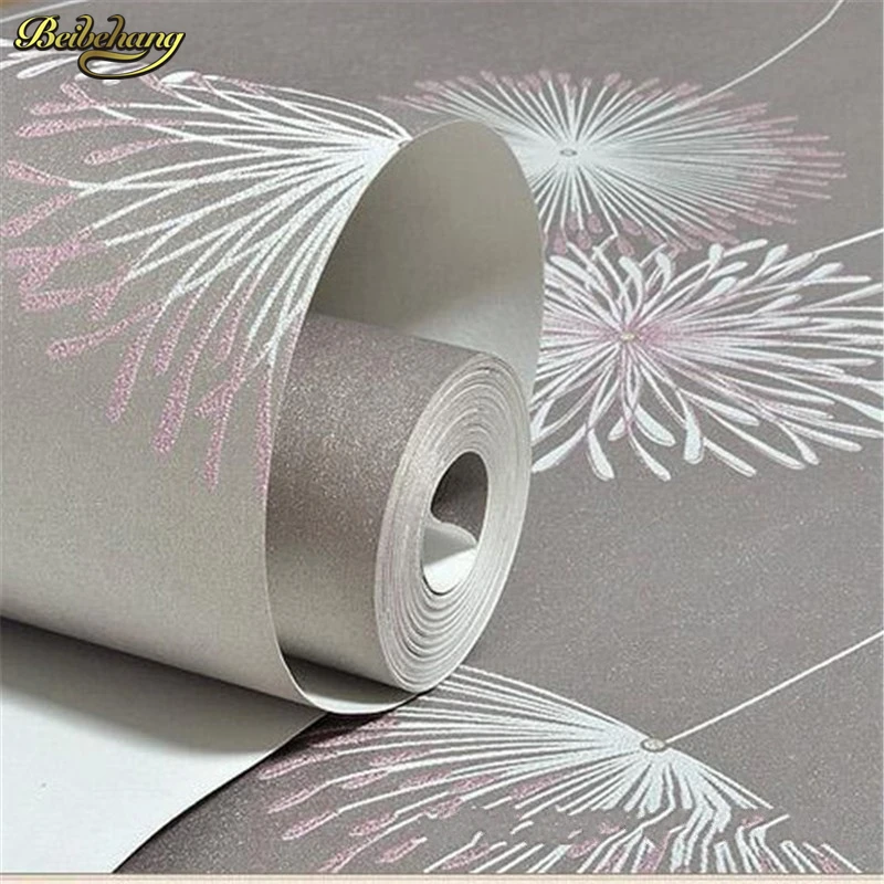 beibehang wall paper papel de parede 3D Non woven wallpaper warm rural dandelion living room bedroom wall paper TV background