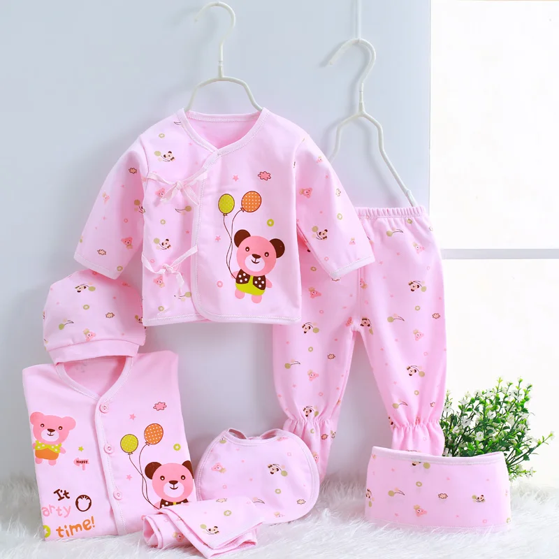

2019 spring autumn style baby girls clothing sets cotton long sleeve infant 7pcs suit baby boys clothes newborn toddler outfits