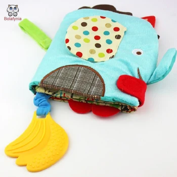 

BOLAFYNIA Baby infant cloth book Toy Tear bad English alphabet cloth book children Educational toys