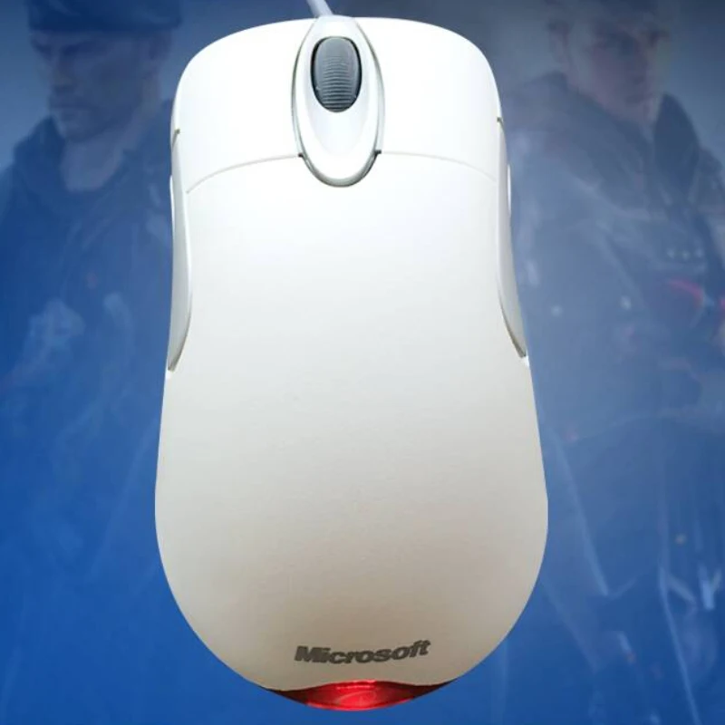 Tanie Sprzedaż hurtowa IO1.1 przewodowa mysz dla graczy z USB bez pudełka do sprzedaży detalicznej USB przewodowa mysz optyczna Microsoft IntelliMouse IO 1.1 Mouse