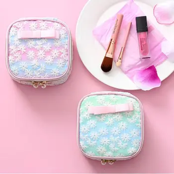 

2 Colors Women Girl Cute Embroidery Sanitary Pad Organizer Holder Napkin Towel Convenience Bags parts