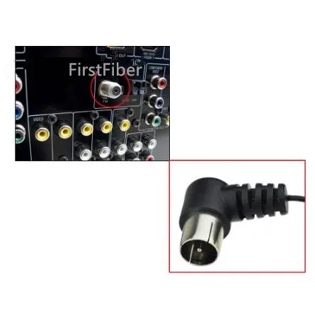 FirstFiber FM антенна 75 Ом UNBAL 1 5 м 22AWG для Yamaha натуральный звук стерео приемник RF|Антенны