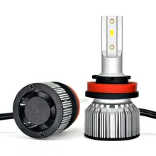 Auto Ha Condotto La Lampadina Del Faro H4 H7 LED H11 H1 H3 9005 9006 HB4 H13 9004 9007 880 881 H27 Auto lampada Araba Luce 12 V 24 V 12000LM 6000 K