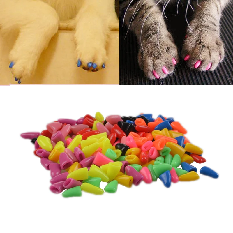 20pcs Dog Cat Nail Covers Mascotas Accesorios Para Perros Cat Nails