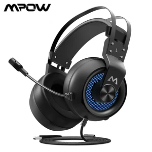 Mpow EG3 Gaming Headset USB Wired Over-ear Gaming Headphones with Microphone & Volume Control Soft Earmuffs for PC/PS4 PC Game