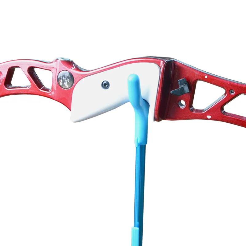 1pc Archery Recurve Bow Stand Holder Aluminium Alloy Blue Foldable Traditional Bow Accessory