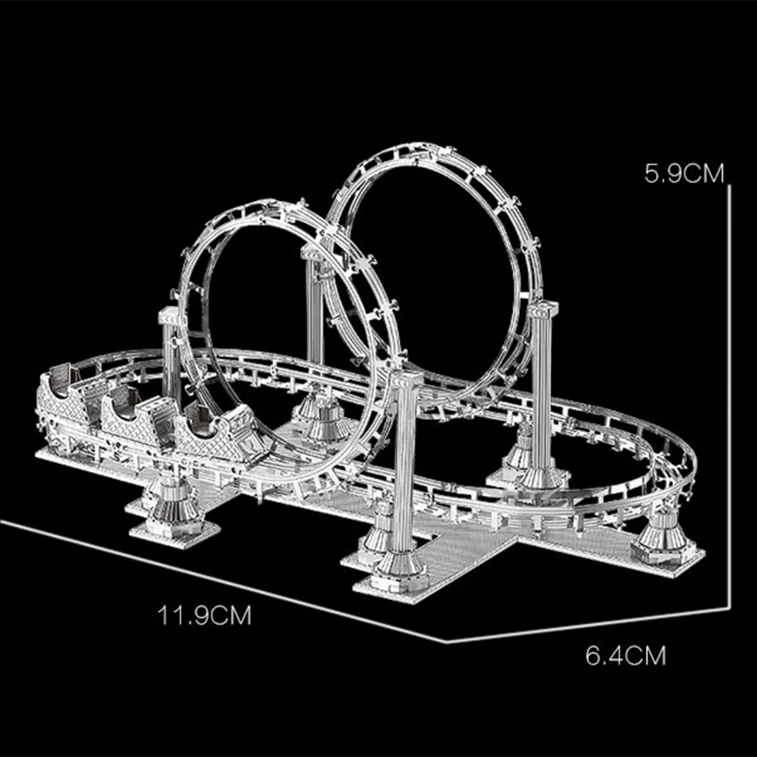 UTOYSLAND Roller Coaster Tank 3D Puzzle Metal Laser Cut Model Jigsaw DIY Gift Toys For Children Educational Decoration UTOYSLAND Roller Coaster Tank 3D Puzzle Metal Laser Cut Model Jigsaw DIY Gift Toys For Children Educational Decoration