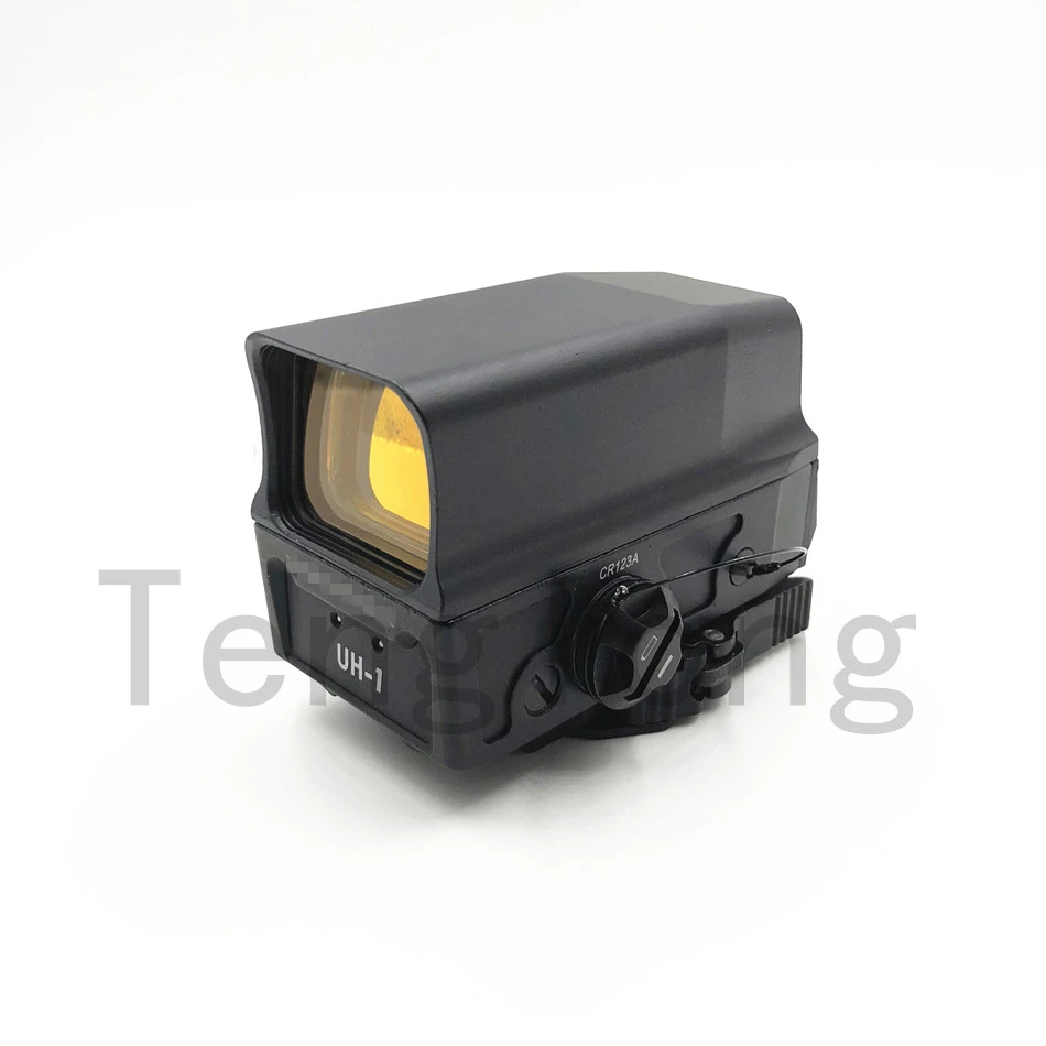 

UH-1 Optical Holographic Sight Red Dot Sight Reflex sight with USB Charge for 20mm Mount Airsoft Hunting Rifle for Toy Gun Black