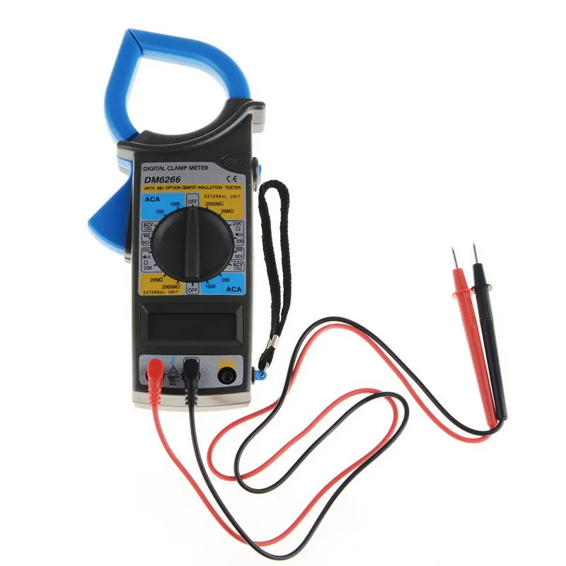 

DM-6266 Digital Multimeter Clamp Meter Am Meter Insulation Test For Home Multimetro Transistor Tester Diagnostic-Tool VEJ64P50
