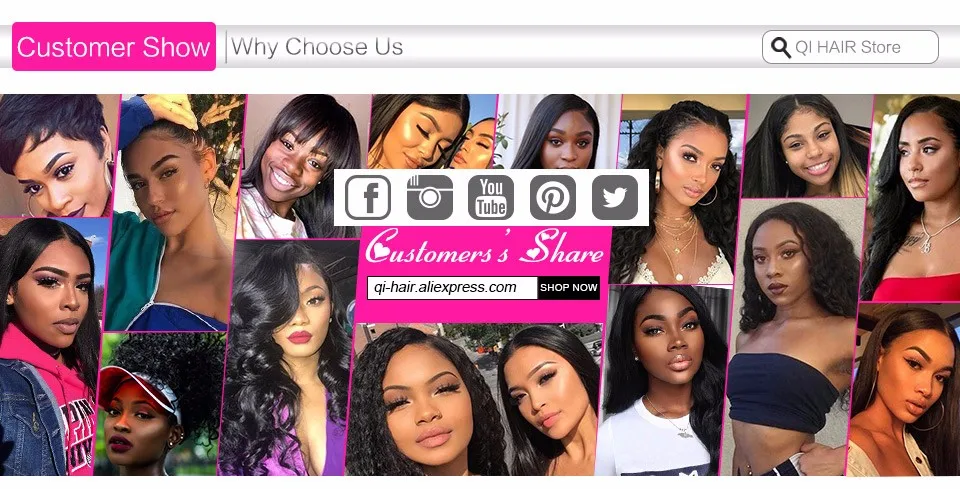 QLOVE HAIR Brazilian Human Hair Straight Bundles Natural Color Human Hair Extensions 8-26 Inches Weave Non Remy Free Shipping -