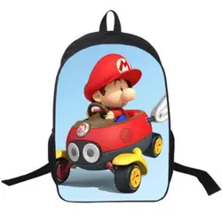 16 дюймов мультфильм Super Mario Bros Соник бум дети рюкзак в детский сад школьная сумка дети печати рюкзаки для девочек и мальчиков Mochilas