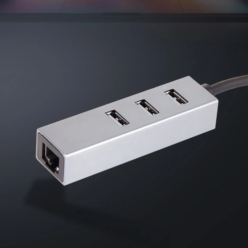 

OFCCOM 3 Ports 2.0 USB C HUB USB Type C Splitter Ethernet Adapter RJ45 10/100Mbps LAN Network For MacBook Pro Tablet PC USB-C