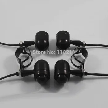 

MOTOWOLF 4x Mini Turn Signal Blinker Light W/ Mount For Harley Cafe Racer Bobber Chopper