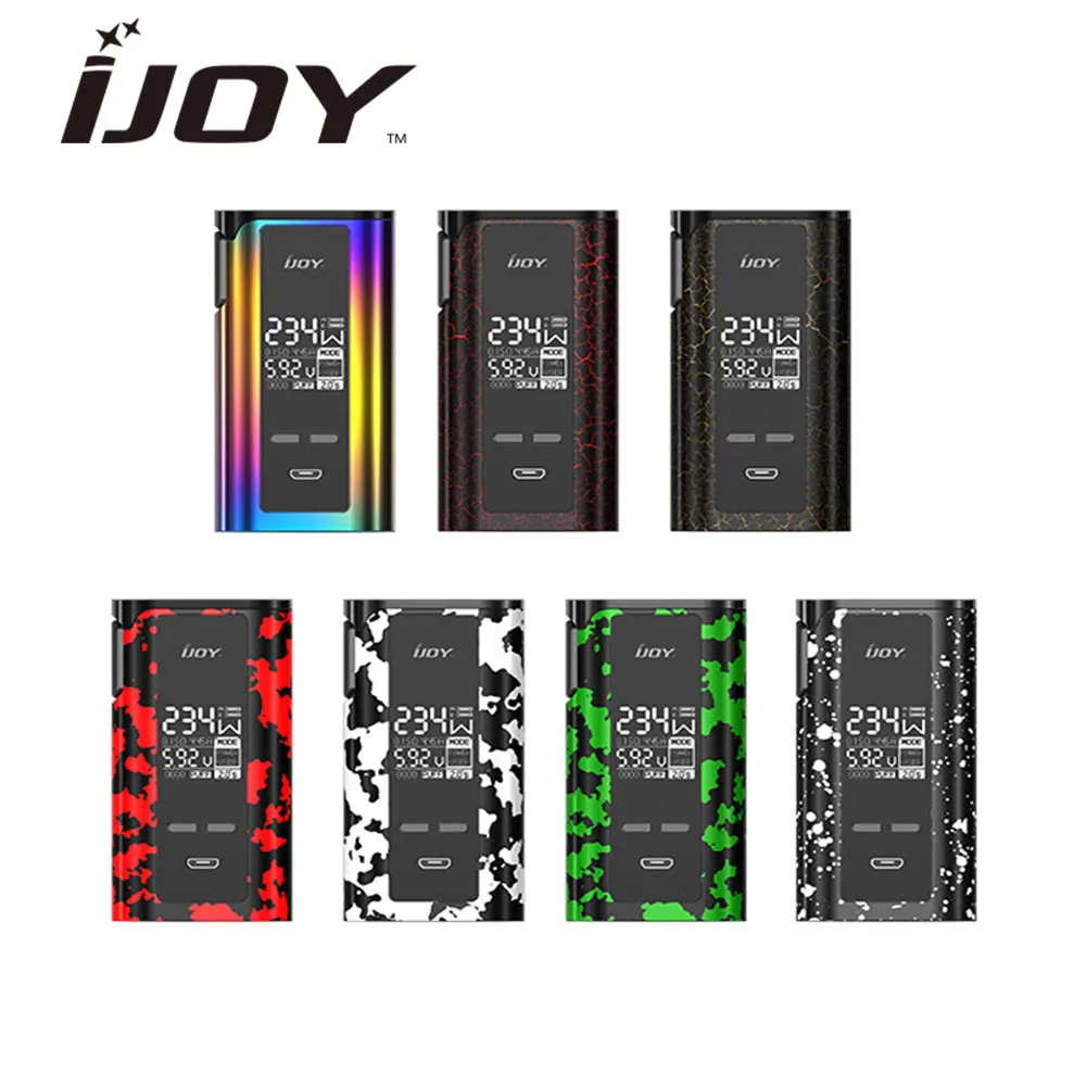 

Original IJOY Captain PD270 TC Vape Box MOD Max 234W No 18650 Battery Box Mod for Diamond Subohm Tank Vape Box Mod Vs PD1865 Mod