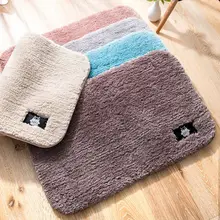 50*60 см однотонное бархатное коврики дом, гостинная Спальня Впитывающий Коврик Non-slip Mats2049