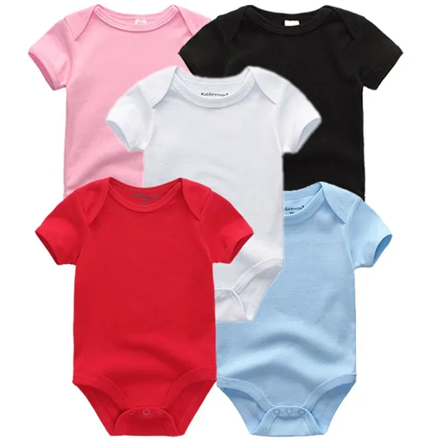 5 Pcs/Lot High Quality infant Baby clothes Character Short Clothing Set