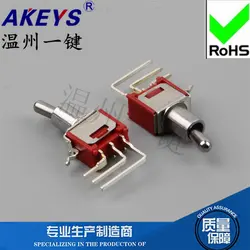 2 предмета SMTS-102-C4B-N0 кулисный переключатель миниатюрный качая головой кнопки переключения 3 фута 2 файлов измерения сгибая ноги