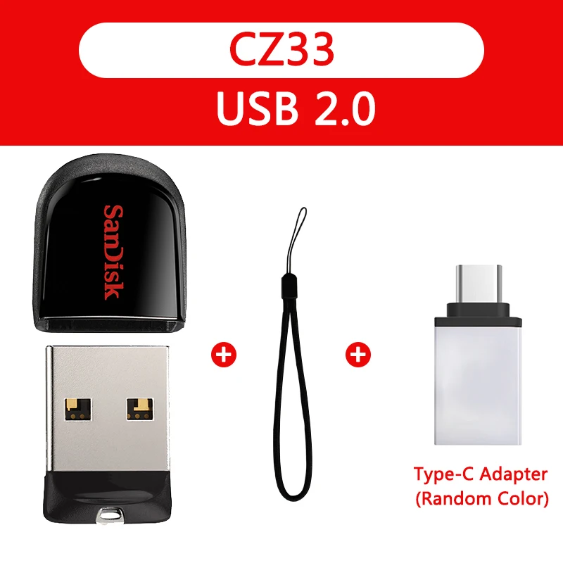 SanDisk мини черный USB флэш-накопитель 32 ГБ Флешка 8 Гб 16 Гб карта памяти, Флеш накопитель 64 Гб Usb флешка маленький u-диск лучший подарок - Цвет: Зеленый