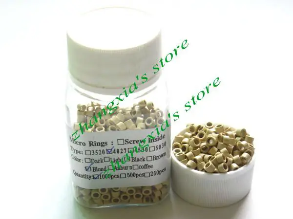 

Cheapest 4.0mm Aluminum Micro Rings/Links/BeadsFor I-tip/Stick Tip Hair Extensions Tool,without Screw Blonde,LZH0056