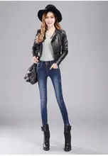 The New Women’s Women’s Clothes Washed Jeans In Spring 2017 Wear Long Trousers With High Waists And Small Skinny Bottoms