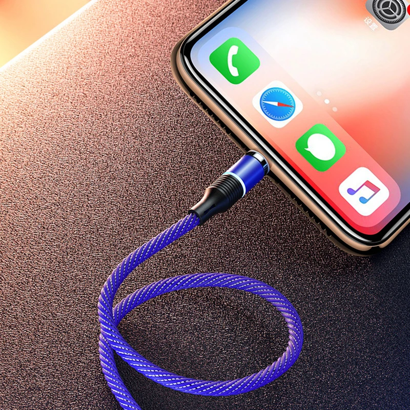 1 шт. 2 м Магнитный USB кабель для зарядного устройства Быстрая зарядка usb type C