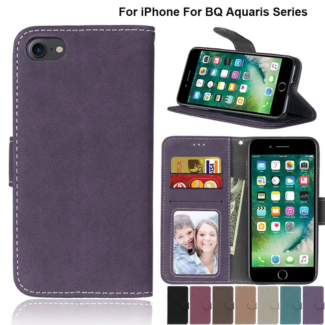

Matte Leather Case For BQ Aquaris M5 E5 4G E4.5 Fundas Cover For Apple iPhone 7 4 4s 5 5s SE 6Plus 6s Plus 7Plus Cover B84