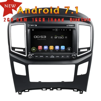 

WANUSUAL 8 Inch Quad Core 16G 2G RAM Android 7.1 Car Multimedia Player GPS Navigation for Hyundai H1 2016 with BT WIFI Free Maps