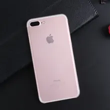 100 шт./лот тонкий пластиковый прозрачный чехол для Iphone 7 7 plus кристалл прозрачный Назад кожа корпуса телефона чехол для Iphone 7 7 plus