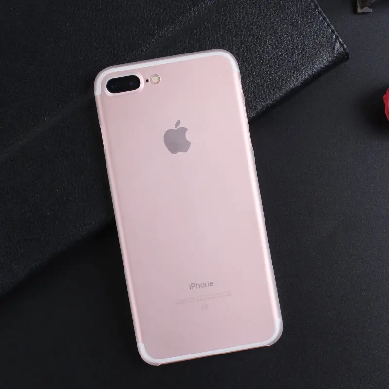

100pcs/lots Thin plastic Clear Case For Iphone 7 7plus Crystal transparent Back skin Shell Phone Cover For Iphone 7 7plus