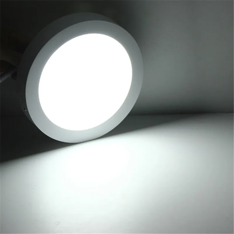 Us 14 99 No Cutting 25w Round Led Ceiling Light Surface Mounted Ceiling Led Panel Down Light Lamp 85 265v 1pc Free Shipping In Downlights From