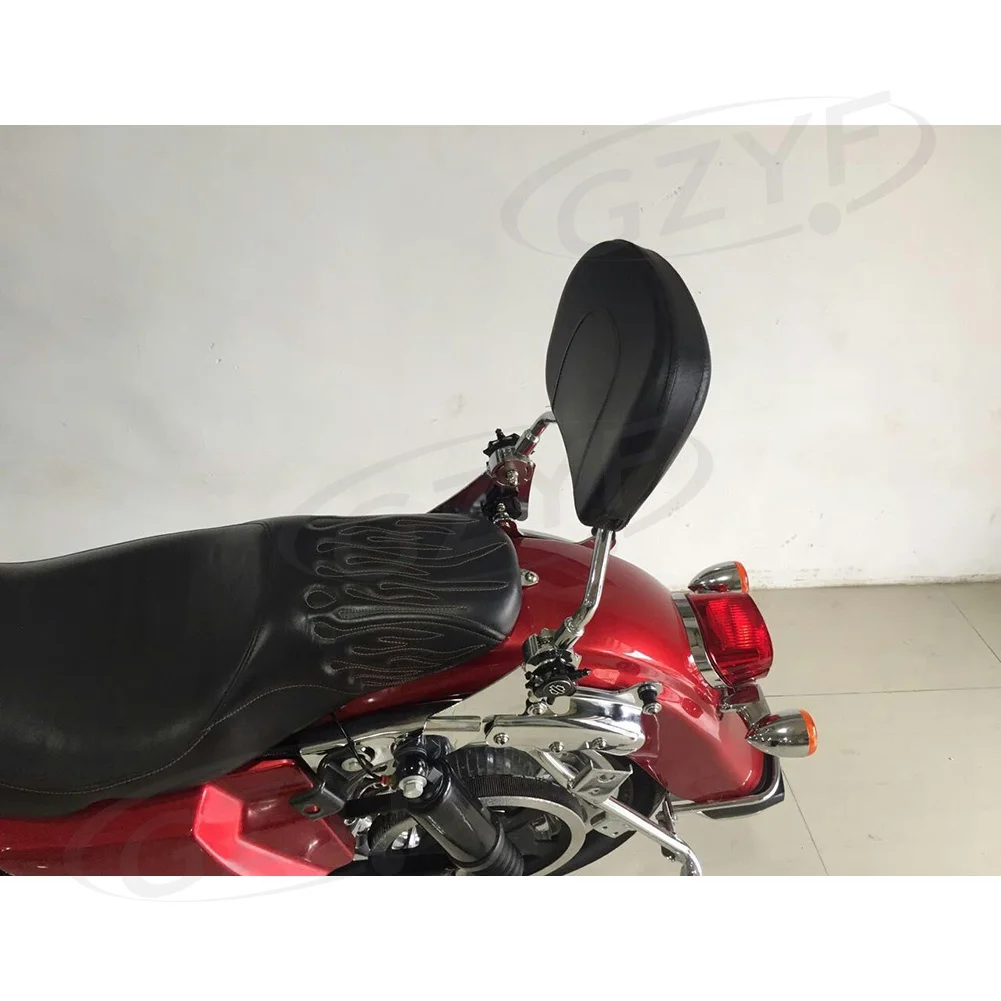 Motorbike Rear Passenger Sissy Bar Backrest For 2008-2016 Harley Touring Models