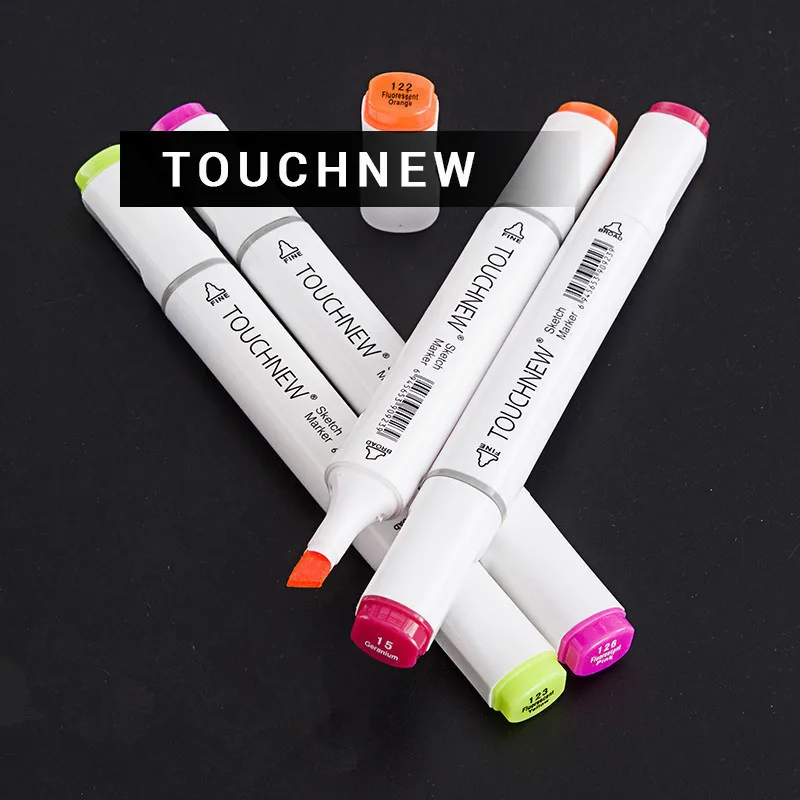 

Best TOUCHNEW 30/40/80 Colors Artist Dual Head Sketch Markers Set for Manga Marker School Drawing Marker Pen Design Supplies