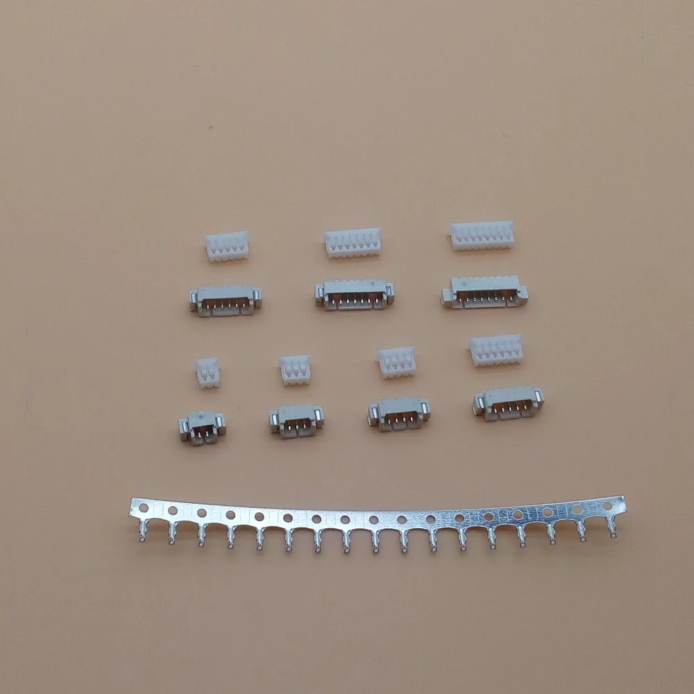 10 комплектов 1 25 мм коннектор шага JST SMD горизонтальный 2/3/4/5/6/7/8P (контактный разъем