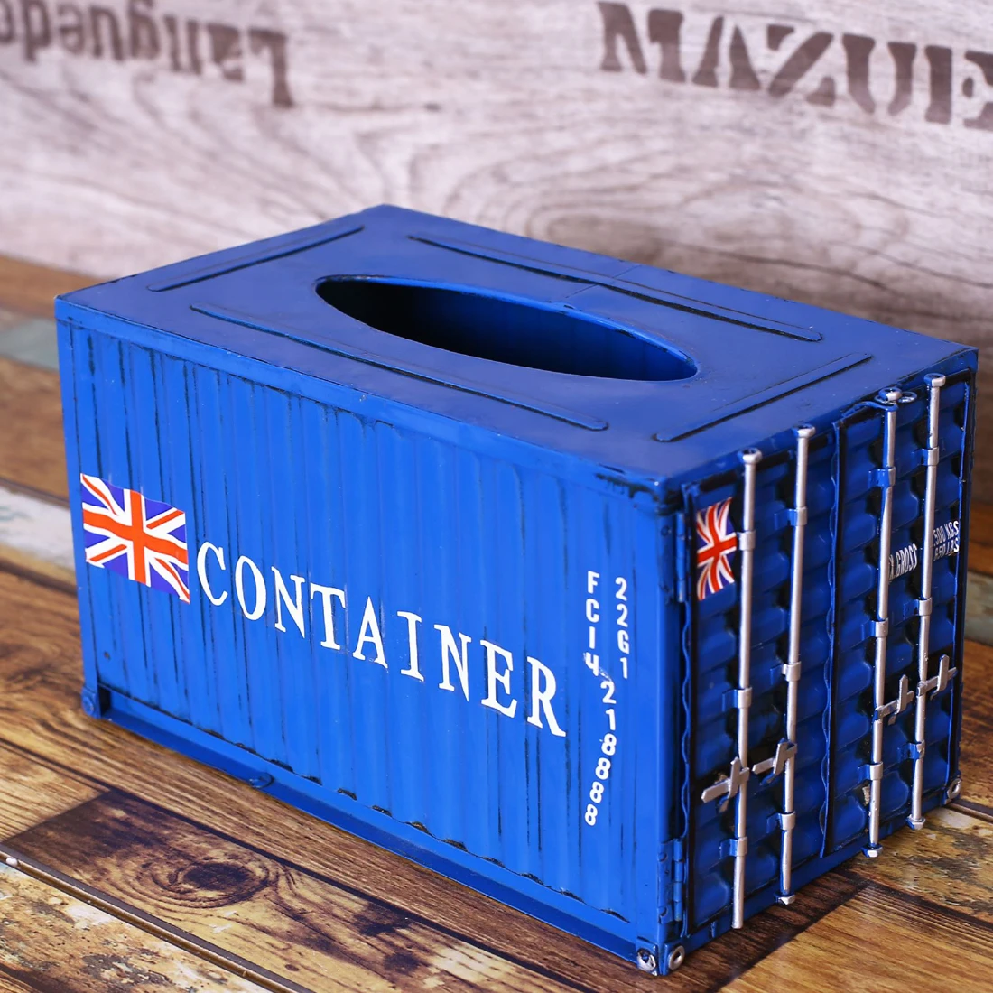 

Creative Container Design Iron Tissue Box Home Car Napkin Paper Container Punk Paper Towel Napkin Case Pouch for Home Decoration