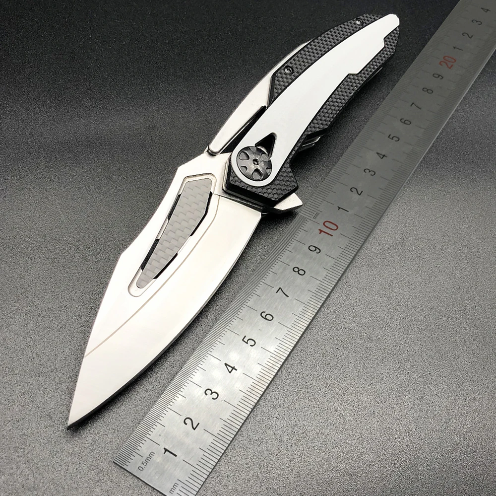 Pаспродажа ZT 0999 Выживание Складной нож ZT0999 D2 сталь + углеродного волокна ЧПУ лезвие карманный нож Отдых на природе Охота Открытый EDC инструмент ножи
