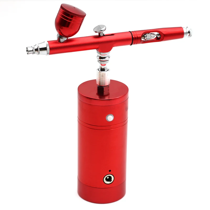 

Multi-Purpose Cordless Airbrush Air Compressor Kit Single Dual Action Paint Spray Gun Pen Battery Charger Portable Air Brush Set