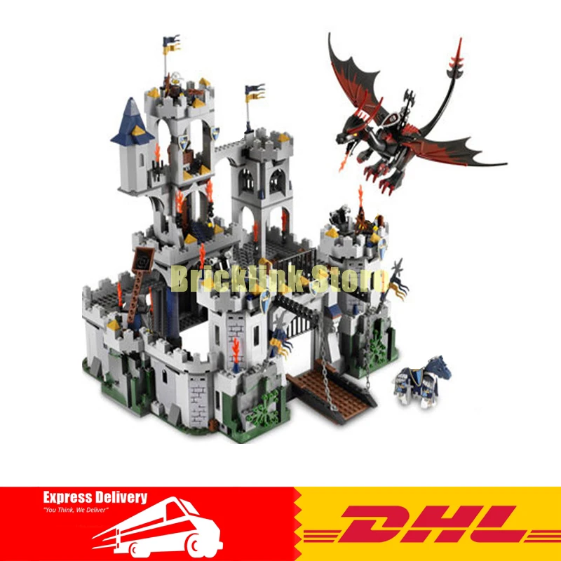 

IN Stock Lepin 16017 1023pcs Castle Series The King's Castle Siege Building Block Compatible 7094 Brick Toy