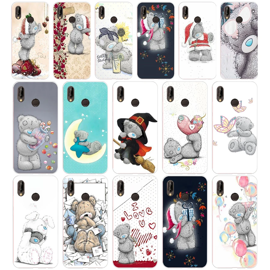 

270SD Tatty Teddy Soft Silicone Tpu Cover Case for Honor 10 huawei p mate 10 20 lite y5 y6 prime 2018