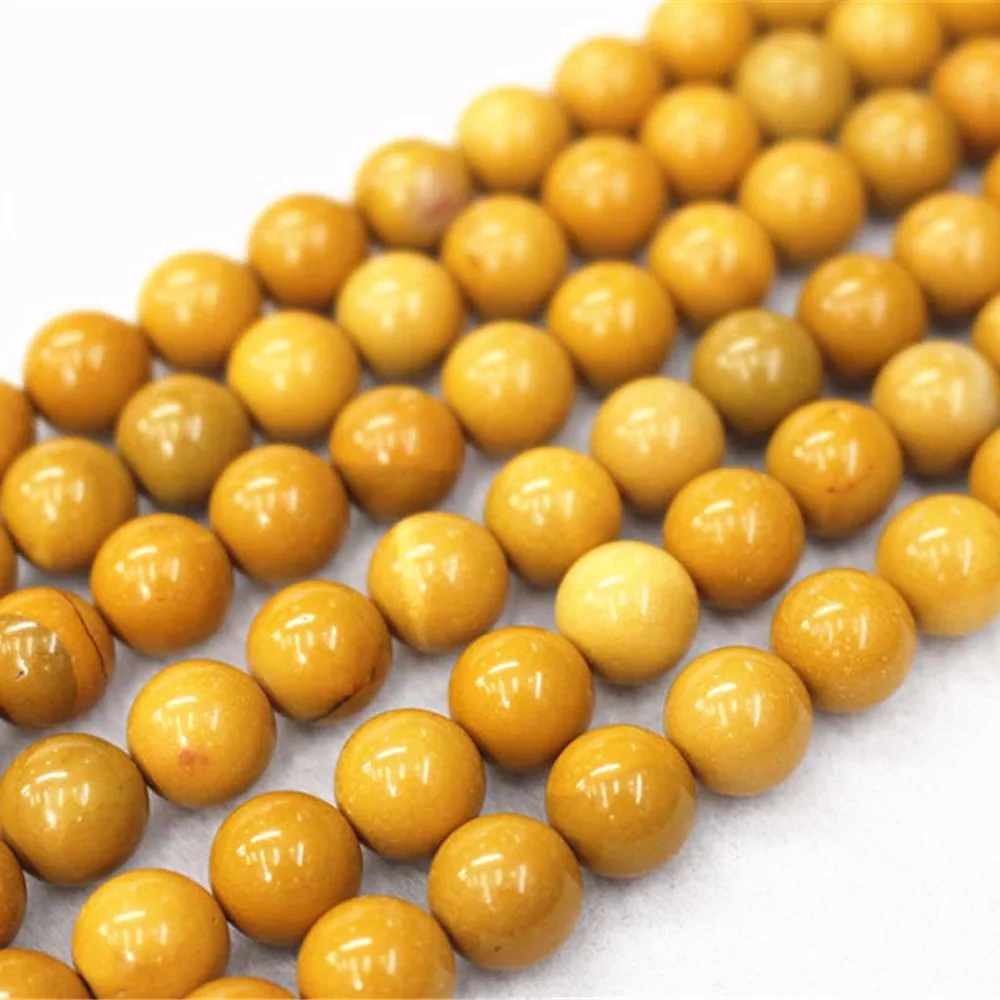 

Natural Yellow Mookaite Beads,4mm 6mm 8mm 10mm 12mm Mookaite Round And Smooth Beads.DIY Jewelry Making