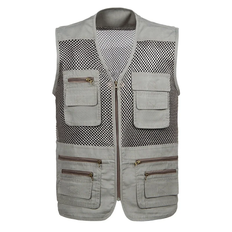 

Fishing Vests Outdoor Fishing Vests Quick Dry Multi Pocket Mesh Jackets Photography Hiking Breathable Vest fish Vest