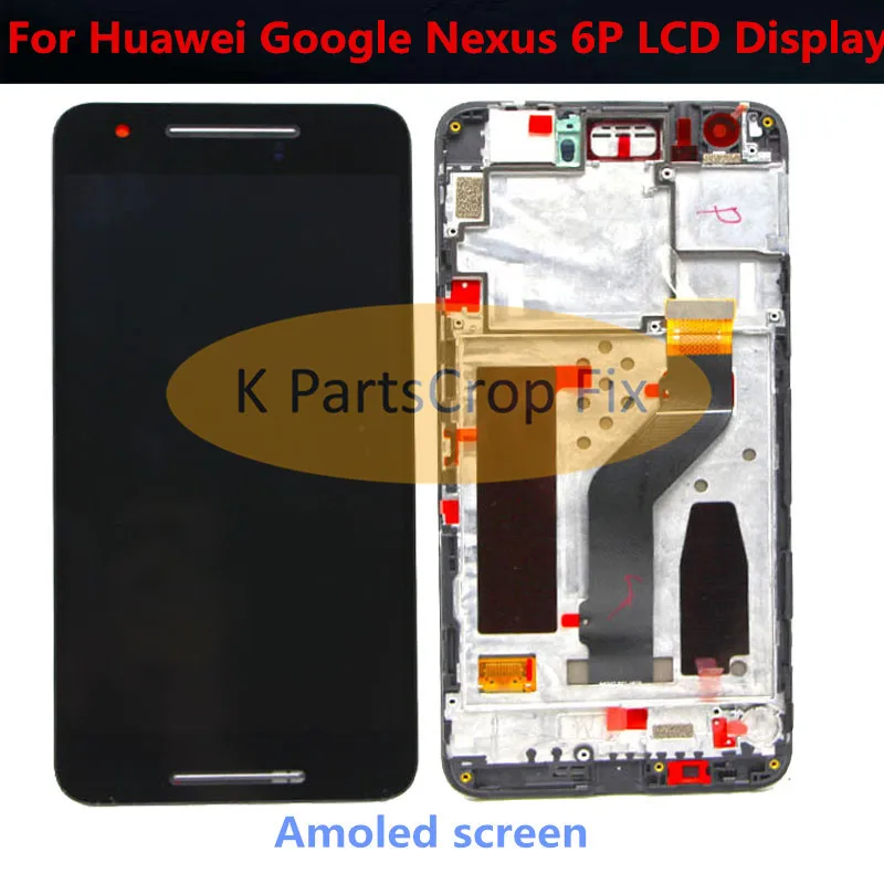 original Black For 5.7" Huawei Google Nexus 6P LCD Display Touch Screen  Digitizer with Frame Assembly Replacement Nexus 6P LCD