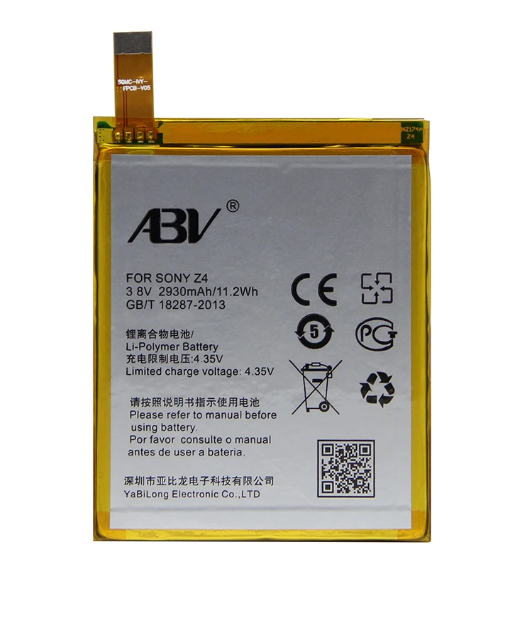 Original ABV Replacement Battery LIS1579ERPC battery For Sony Z4 E6553