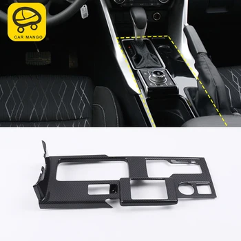 

CarManGo For Mitsubishi Eclipse Cross 2018 Auto Car gear cup holder frame cover trim Sticker Covers Accessories
