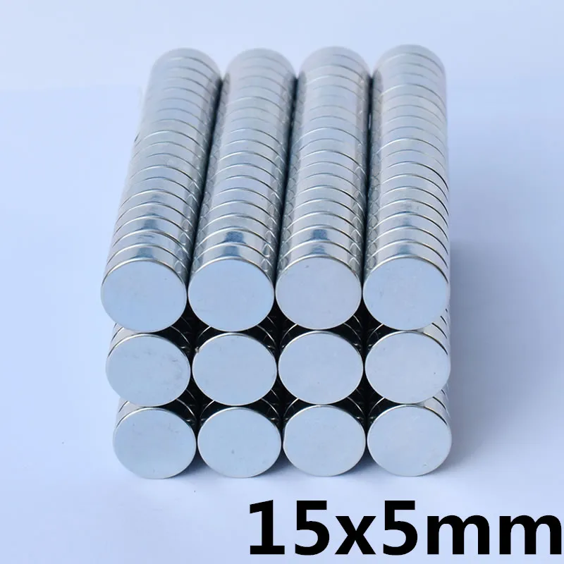 

8PCS 15mm x 5mm Super Strong Round Disc Magnets15*5 15x5Rare Earth Neodymium Magnet N35 15mm*5mm New Arrival