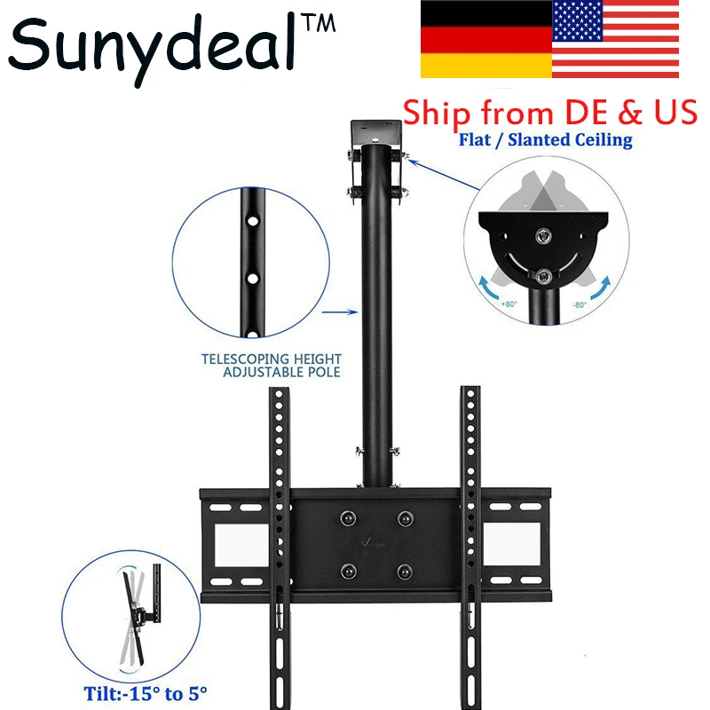 Tv Bracket Tv Wall Mount Swivel Tilt Rotate Tv Ceiling Roof