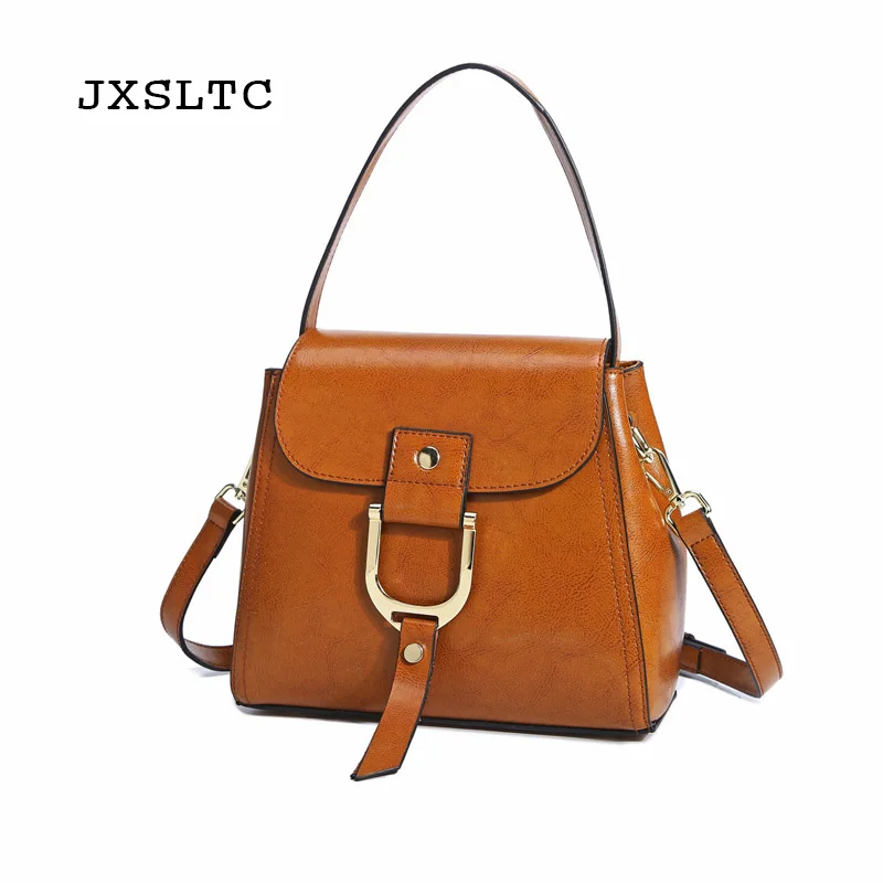 

JXSLTC Brand Woman Bags Genuine Leather Womens Handbag Female Casual Tote Bag Shoulder Bag Large Capacity Lady Messenger Bags