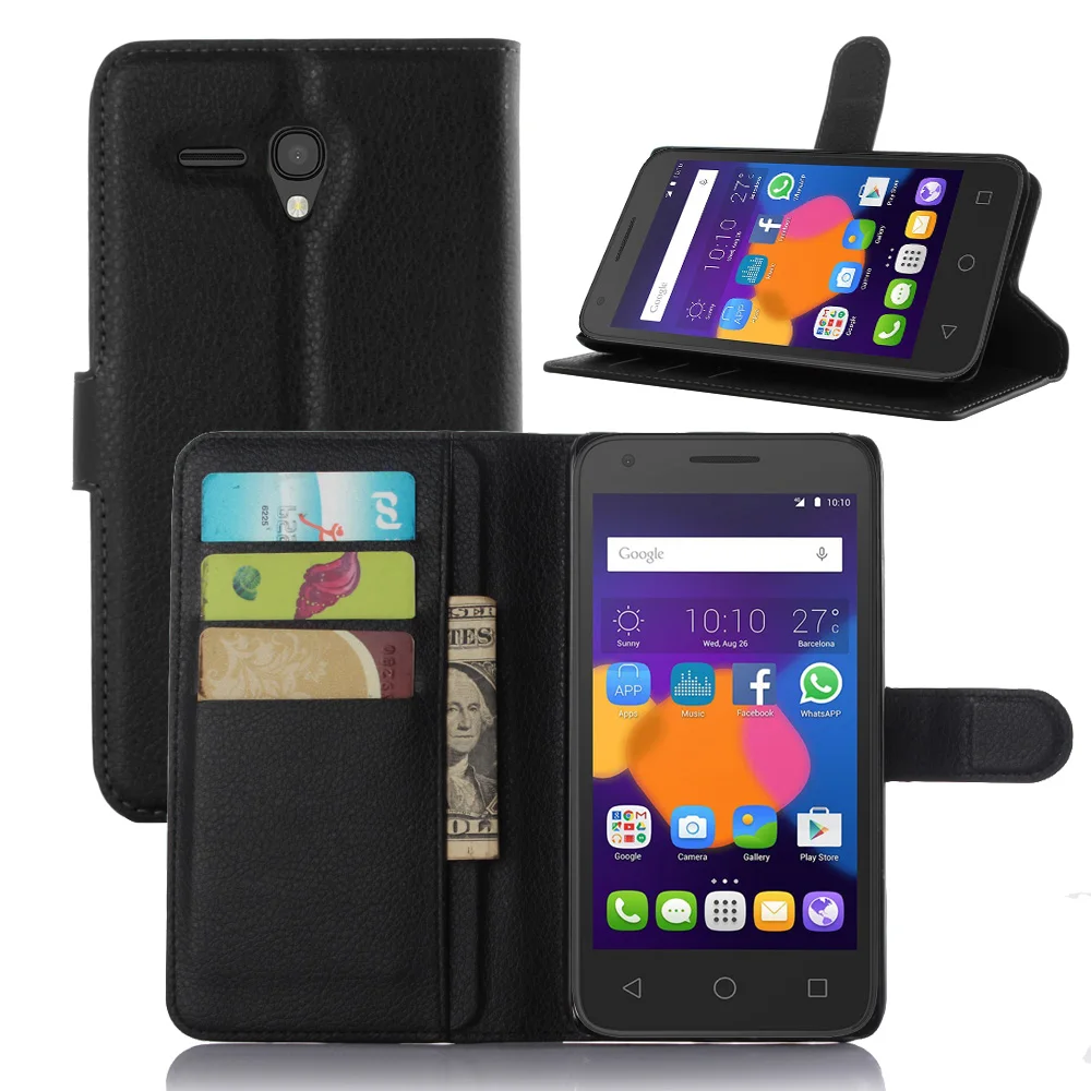 

CYBORIS for Alcatel One Touch Pixi 3 5.5 Leather Phone Case for Alcatel Pixi 3 5.5 Flip Cover Stand Wallet Bag Card Holder