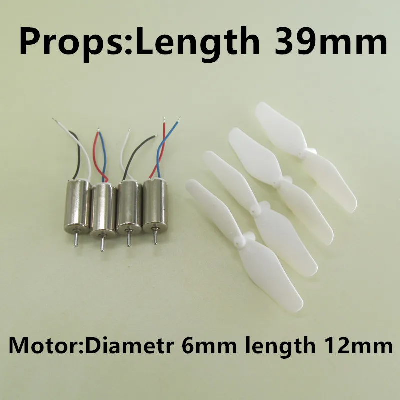 

39mm 3.9cm white B Props 612 Coreless Motor 6*12MM Strong Magnetic Micro DC Motors For Electronic Quadcopter DIY